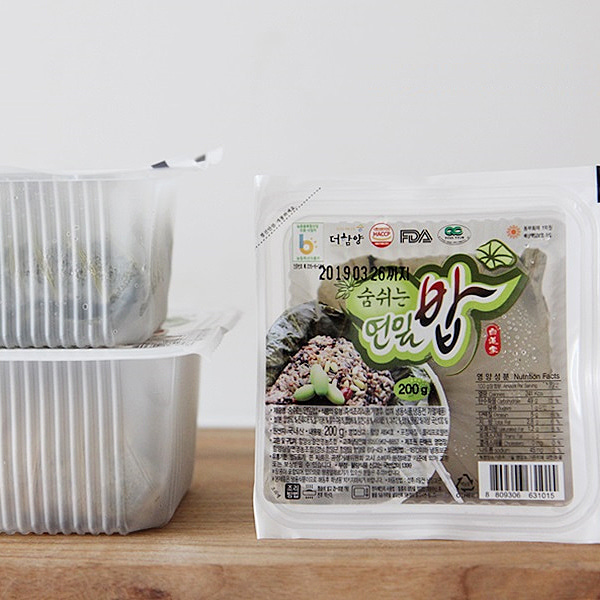 연잎밥, 지리산 함양 백련가 숨쉬는 연잎밥 영양밥 연밥 150g